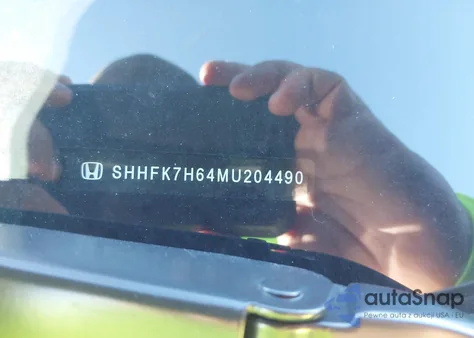 2021 Honda Civic Ex z USA, uszkodzony, nr VIN SHHFK7H64MU204490